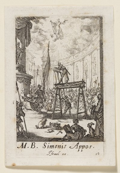 Apoštol Šimon (Simonis Appos.) od Jacques Callot