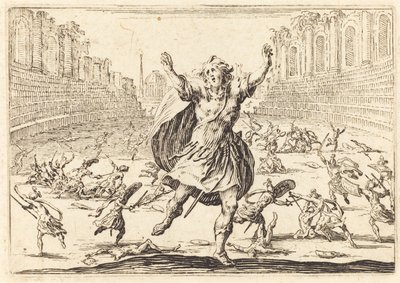 Potyčka v římském cirkusu od Jacques Callot