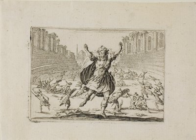 Potyčka v cirkusu, od The Caprices od Jacques Callot