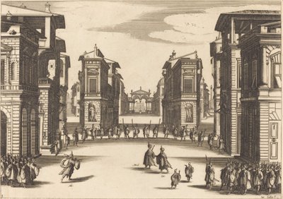Soliman, dějství III, od Jacques Callot