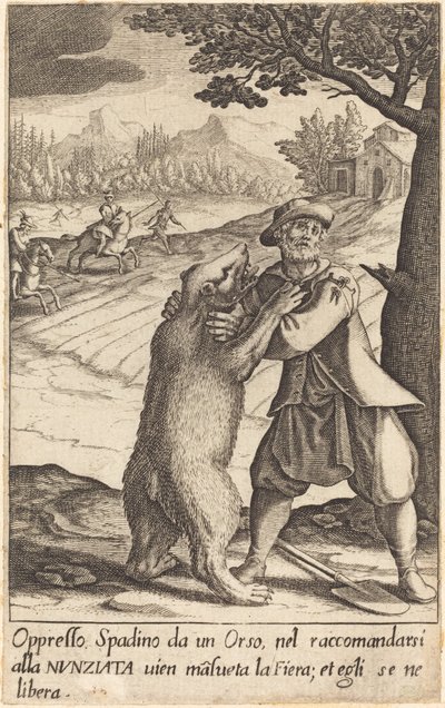 Spadino, 1619. od Jacques Callot