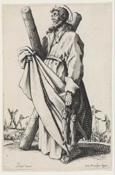 Svatý Ondřej od Jacques Callot
