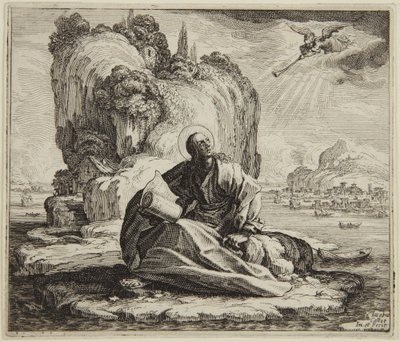 Svatý Jan na ostrově Patmos od Jacques Callot