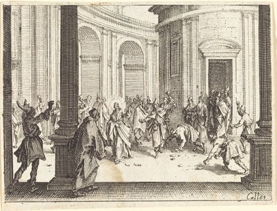 Kamenování Ježíše od Jacques Callot