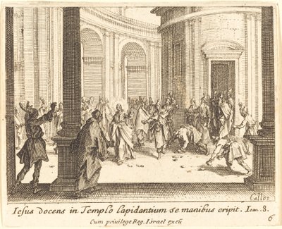 Kamenování Ježíše od Jacques Callot