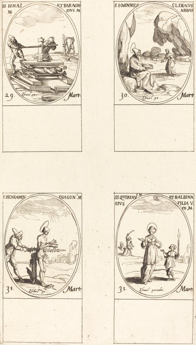 Sts. Jonas & Barachisius; St. John Climacus, Abbot; St. Benjamin; Sts. Quirinus & Bal   1242157   cs       czech Successfully Translated  Original: Natives of Arabia and the Indies Translat: Natives of Arabia and the Indies 1285288 cs czech Successfully Tr od Jacques Callot