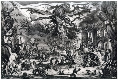 Pokušení svatého Antonína, c1615-1635 1924 od Jacques Callot