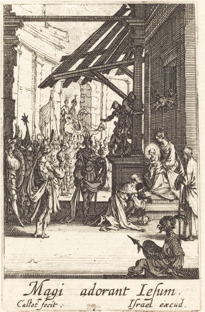 Klanění tří králů od Jacques Callot