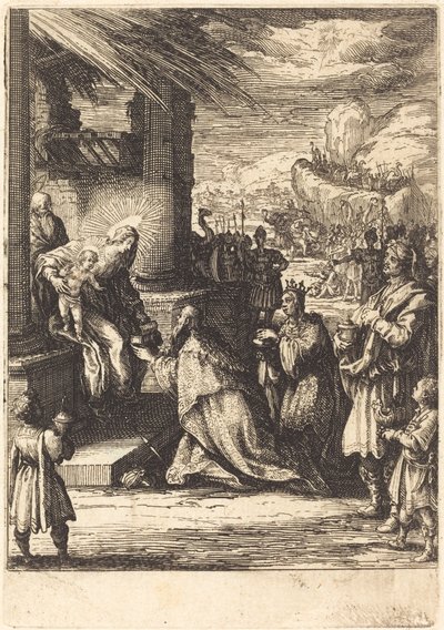Klanění tří králů od Jacques Callot