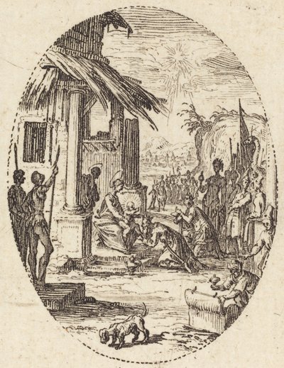 Klanění tří králů od Jacques Callot