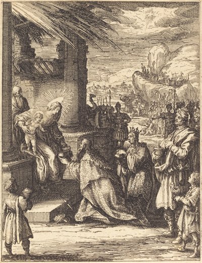 Klanění tří králů, 16231628. od Jacques Callot
