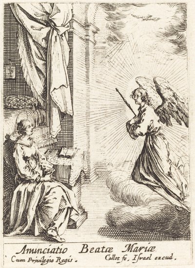 Zvěstování od Jacques Callot