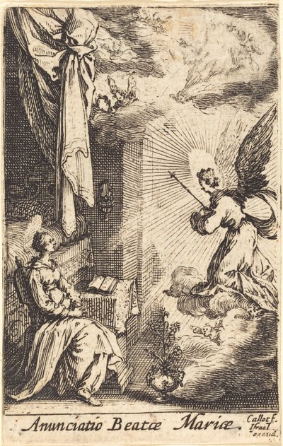Zvěstování od Jacques Callot