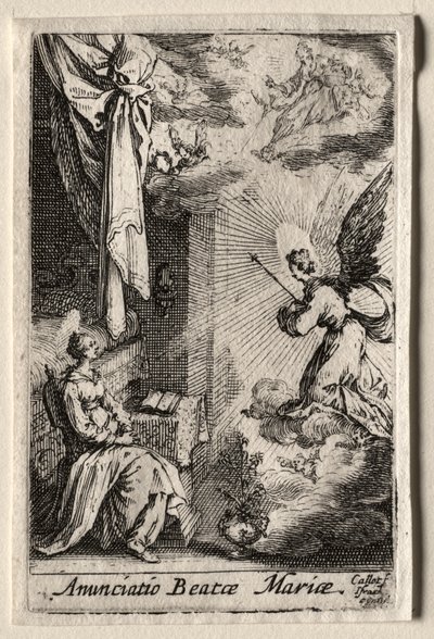 Život Panny Marie: Zvěstování od Jacques Callot