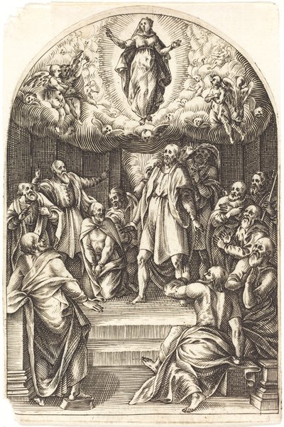 Nanebevzetí, 16081611. od Jacques Callot