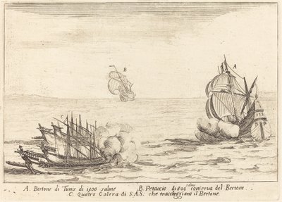 Útok, 1617. od Jacques Callot