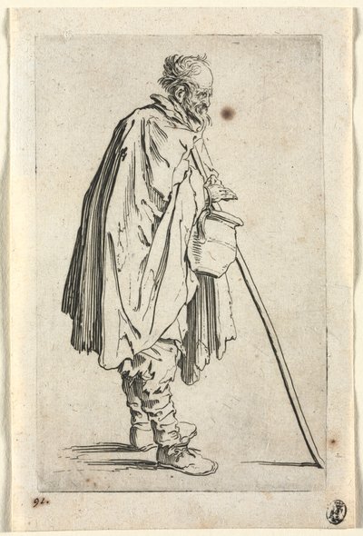 The Beggars: Beggar with Pot, c. 1623. od Jacques Callot