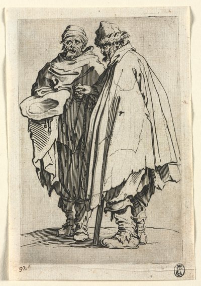 The Beggars: The Blind Man and His Companion, c. 1623. od Jacques Callot
