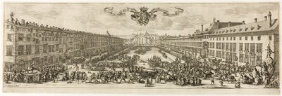 Carrière, nebo Rue Neuve, v Nancy (Nová ulice) od Jacques Callot