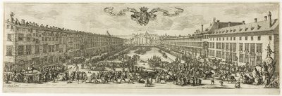 Carrière, nebo Rue Neuve, v Nancy (Nová ulice) od Jacques Callot