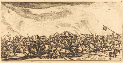 Kavalerie boj s meči, c. 16321634. od Jacques Callot
