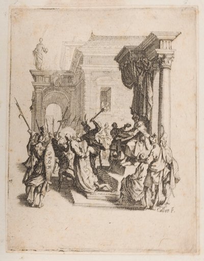 Odsouzení, ne. 5 z 11 od La Petite Passion od Jacques Callot