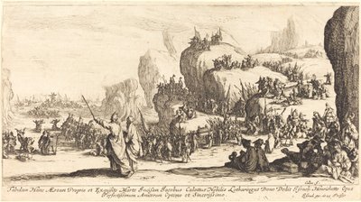 Přechod Rudého moře od Jacques Callot