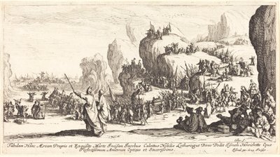 Přechod Rudého moře od Jacques Callot
