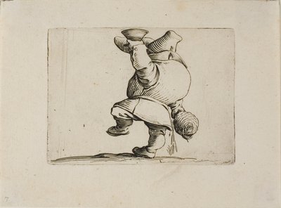 Piják viděný zezadu, z Varie Figure Gobbi od Jacques Callot