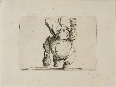 Piják viděný zepředu, z Varie Figure Gobbi od Jacques Callot