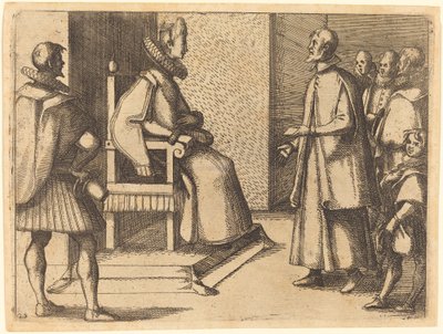 Vyslanec Toskánska děkuje královně od Jacques Callot
