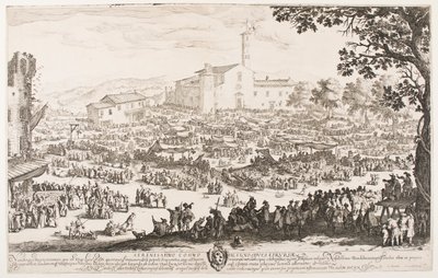 Trh v L’Imprunetě od Jacques Callot
