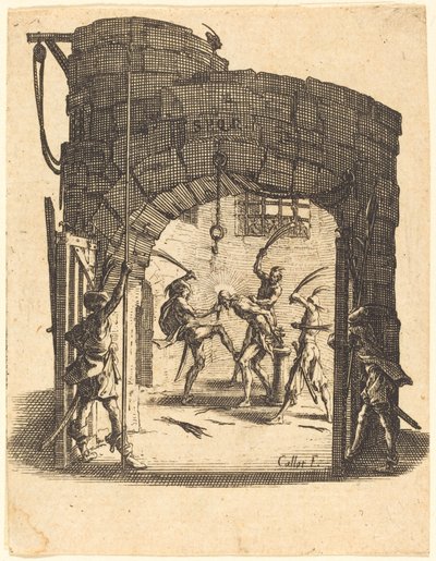 Bičování od Jacques Callot