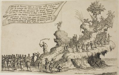 Float of Mount Parnassus, z The War of Beauty od Jacques Callot