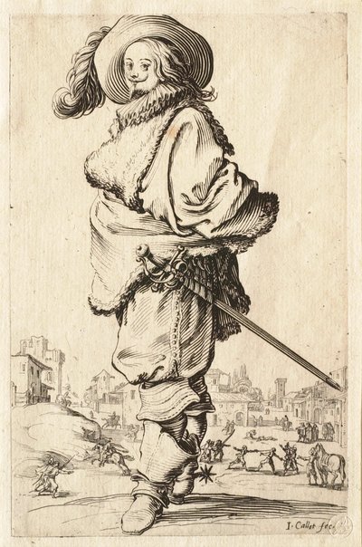Pán v kožešinovém kabátě od Jacques Callot