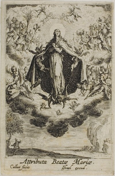 Oslava Panny Marie, ze Života Panny Marie od Jacques Callot