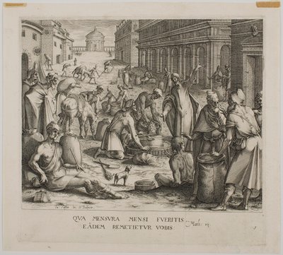 Měřičové obilí od Jacques Callot