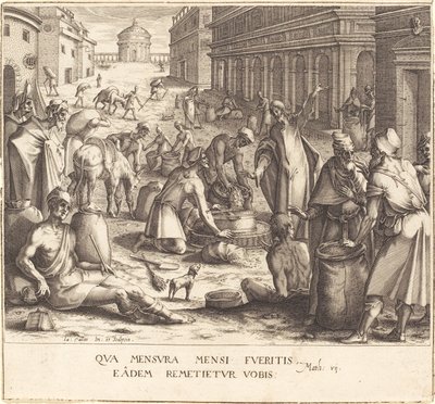 Váhy obilí od Jacques Callot