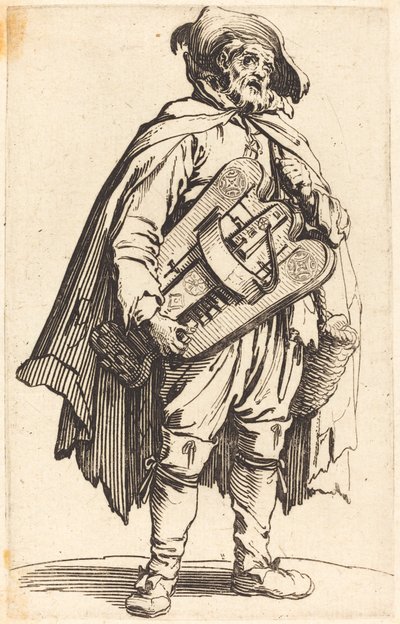 Hráč Hurdy-Gurdy od Jacques Callot