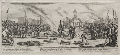 The Large Miseries of War: Burning at the Stake, 1633. od Jacques Callot