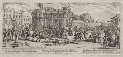 The Large Miseries of War: Devastation of a Monastery od Jacques Callot