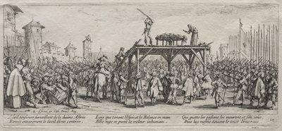 The Large Miseries of War: Execution on the Wheel, 1633. od Jacques Callot
