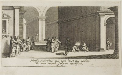 Velká skála, z různých scén navržených ve Florencii od Jacques Callot