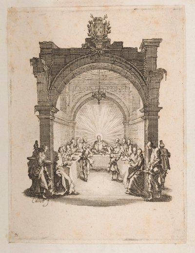Poslední večeře, ne. 2 z 11 od La Petite Passion od Jacques Callot