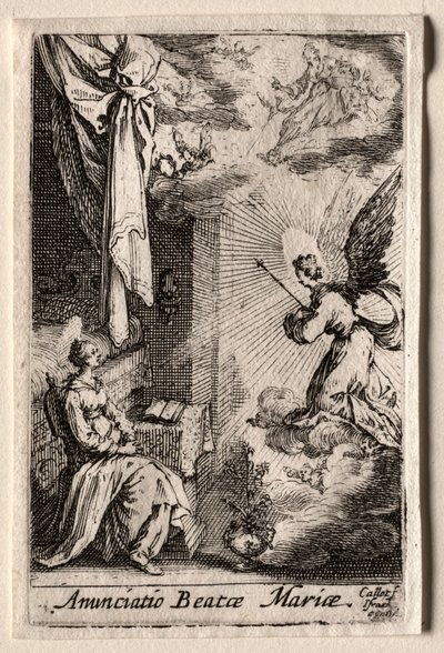 Život Panny: Zvěstování. od Jacques Callot