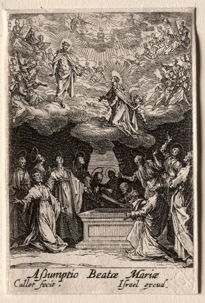 Život Panny Marie: Nanebevzetí Panny Marie od Jacques Callot