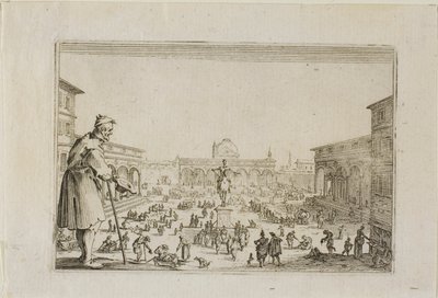 Pochod z Paláce Zvěstování do Florencie, z The Caprices od Jacques Callot