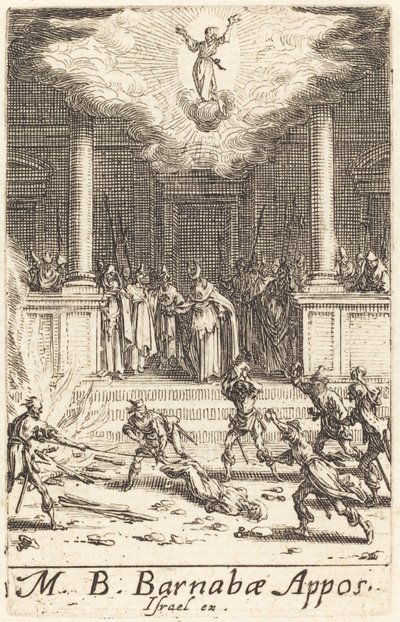 Umučení svatého Barnabáše, c. 16341635. od Jacques Callot