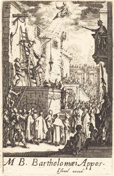 Umučení svatého Bartoloměje od Jacques Callot