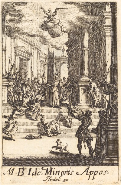 Umučení svatého Jakuba Minor, c. 16341635. od Jacques Callot